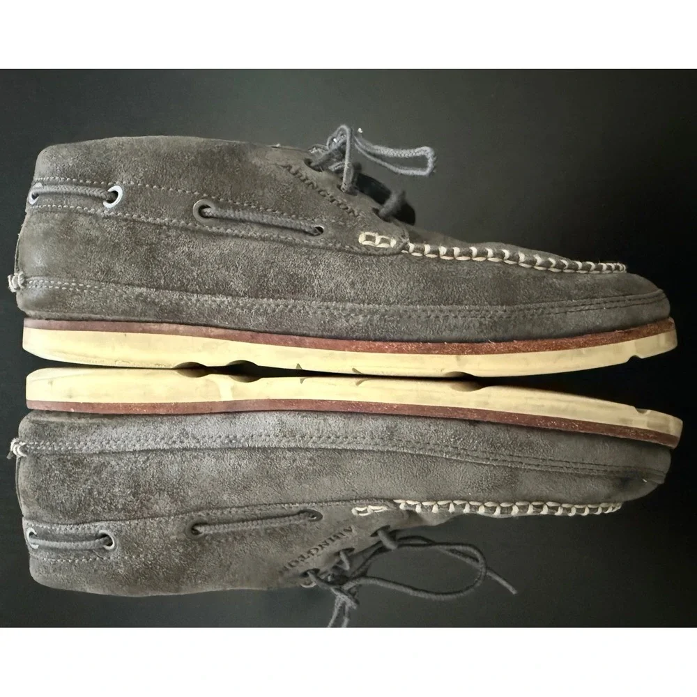 Timberland Abington Chukka Boot Mens 9.5M Gray Suede Lace-Up‎ Vibram Outsole